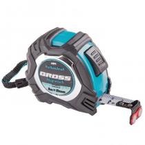 Рулетка Gross Magnetisch 32571, обрезиненный корпус, автостоп, нейлон, 5 м х 19 мм