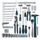 Набор инструментов Gross 14156, 76 предметов, 120 зубьев, CrV 1/4", 1/2"