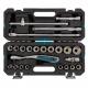 Набор инструментов Gross 14147, 120 зубьев, CrV, 1/2", 24 пред