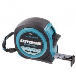 Рулетка Gross Komfortabel 32564, обрезиненный корпус, 10 м х 25 мм