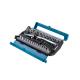 Набор торцевых головок Gross 14143, 41 предмет, трещотка 120 зубьев, 1/2", CrV